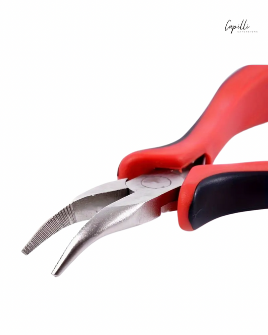 Gebogen nano/micro ring sluit-/verwijdertang voor extensions - Capilli Extensions