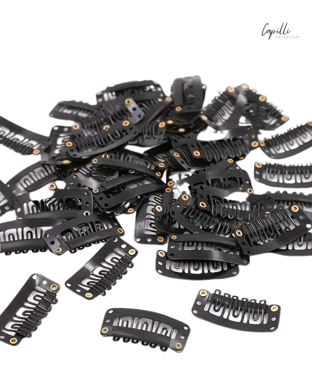 Zwarte clipjes hair extensions stevig en onzichtbaar