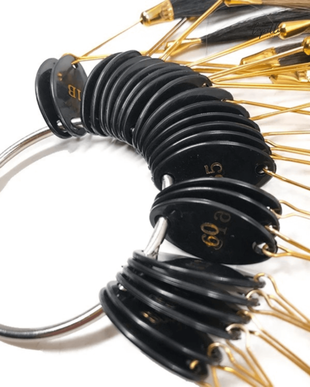 Productfoto kleurnummers van kleurenring mini voor extensions kleurkeuze