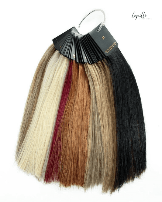 Kleurenring XL hair extensions met volledige kleurenkaart