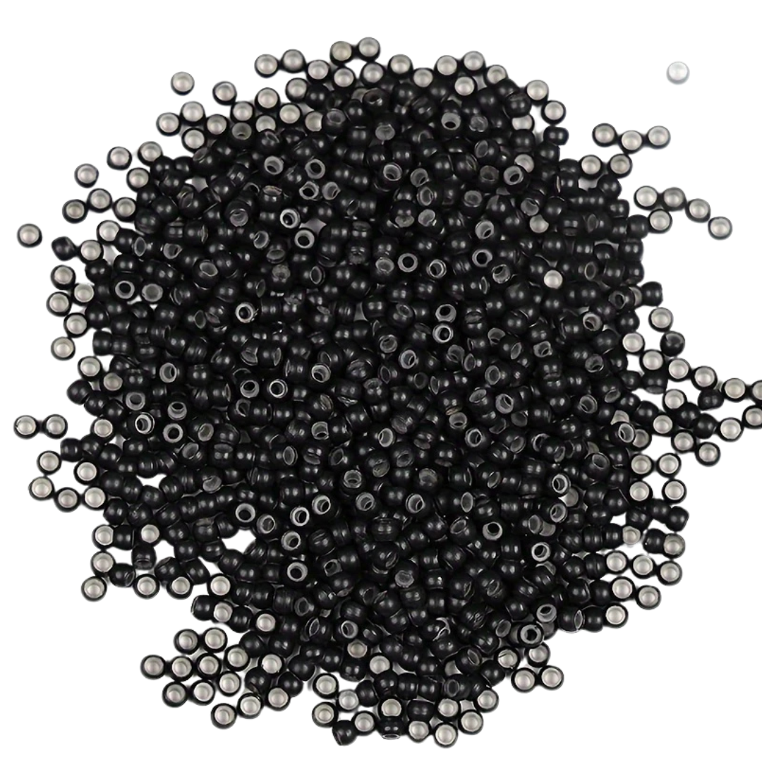 Close-up nanoringetjes voor Nanoring hair extensions