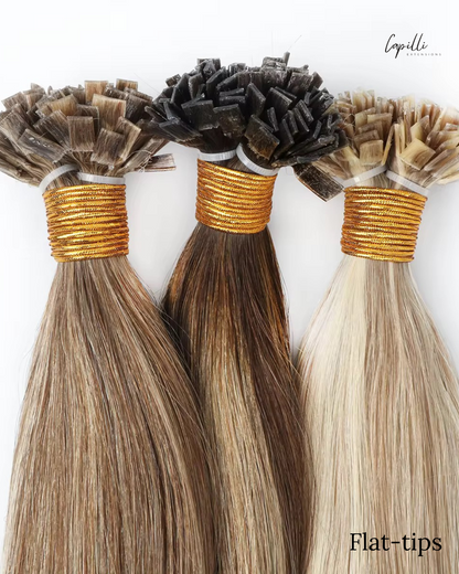 Keratine wax extensions productfoto Flat Tip bundel