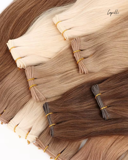 Verschillende kleuren genius weave extensions double drawn bundels