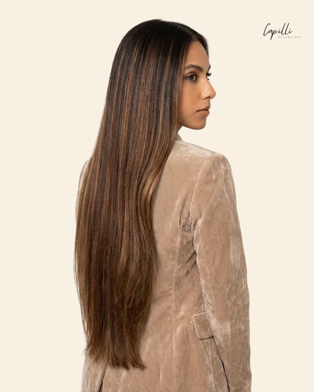 Extension weave con riflessi chiari e scuri