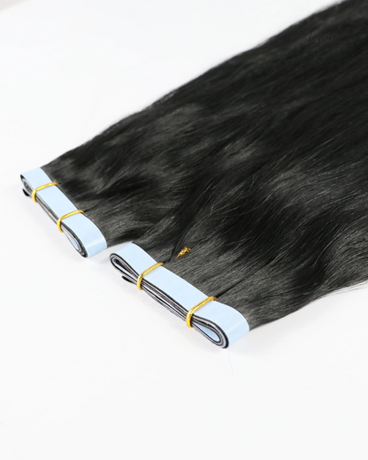 Skin tape extensions productfoto lange band human Remy haar