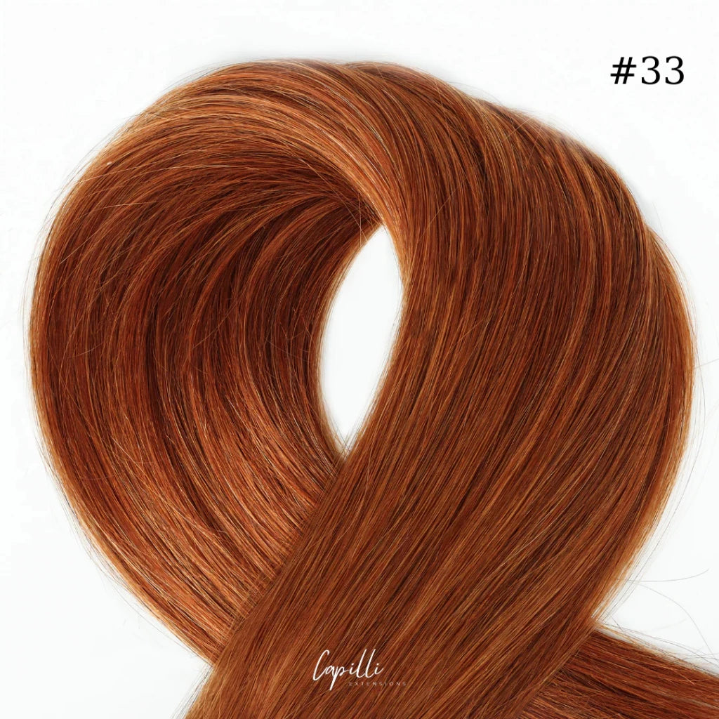 Ponytail extensions van 100% human remy hair, 100g-250g beschikbaar, kleur #33, gratis kleuradvies, wereldwijde verzending.